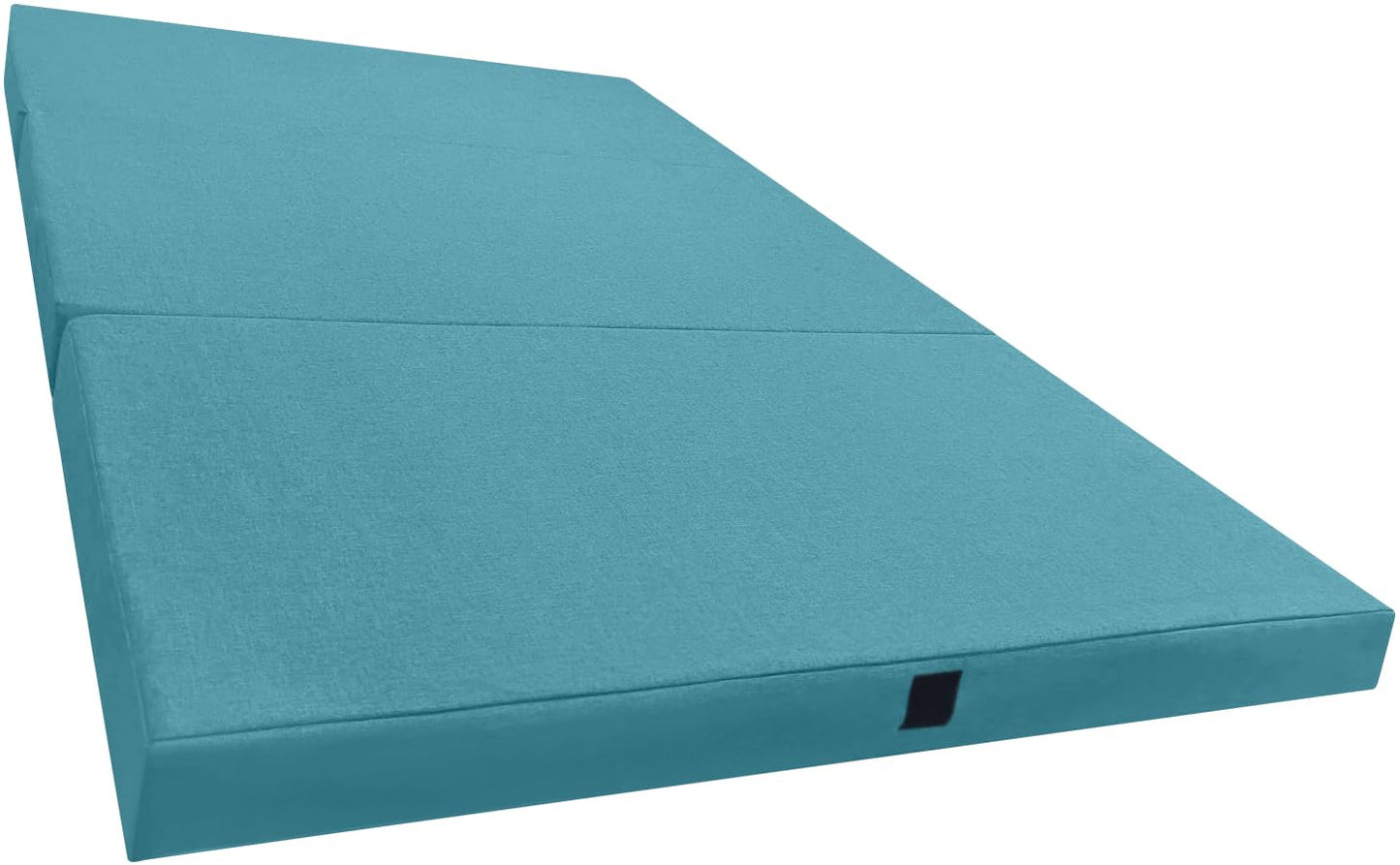 DecorQUALITY - Colchon Plegable Camper, Colchón con Espuma Plegable – para Furgonetas Camper, Cama Invitados, Camión o Caravana (Turquesa 120 x190 x10 cm)