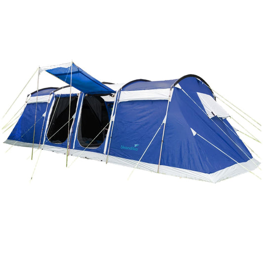 Skandika Montana Sleeper - Tienda de campaña Familiar para 8-10 Personas - cabinas oscuras para Dormir - Columna de Agua de 5.000 mm (Protec Sleeper 8 pers.)