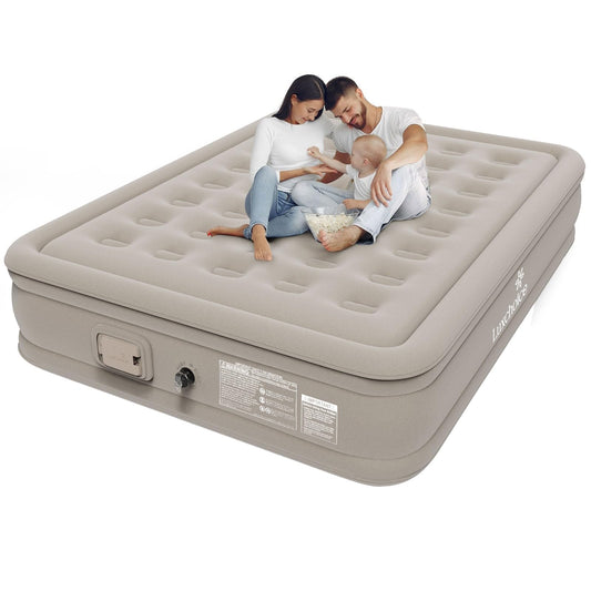 Luxchoice Cama de Aire para 2 Personas Colchón de Aire Autoinflable con Bomba PortáTil y Antidesgaste y Antiruido Tejido de Primera Calidad Colchón Inflable para Camping O Uso DoméStico