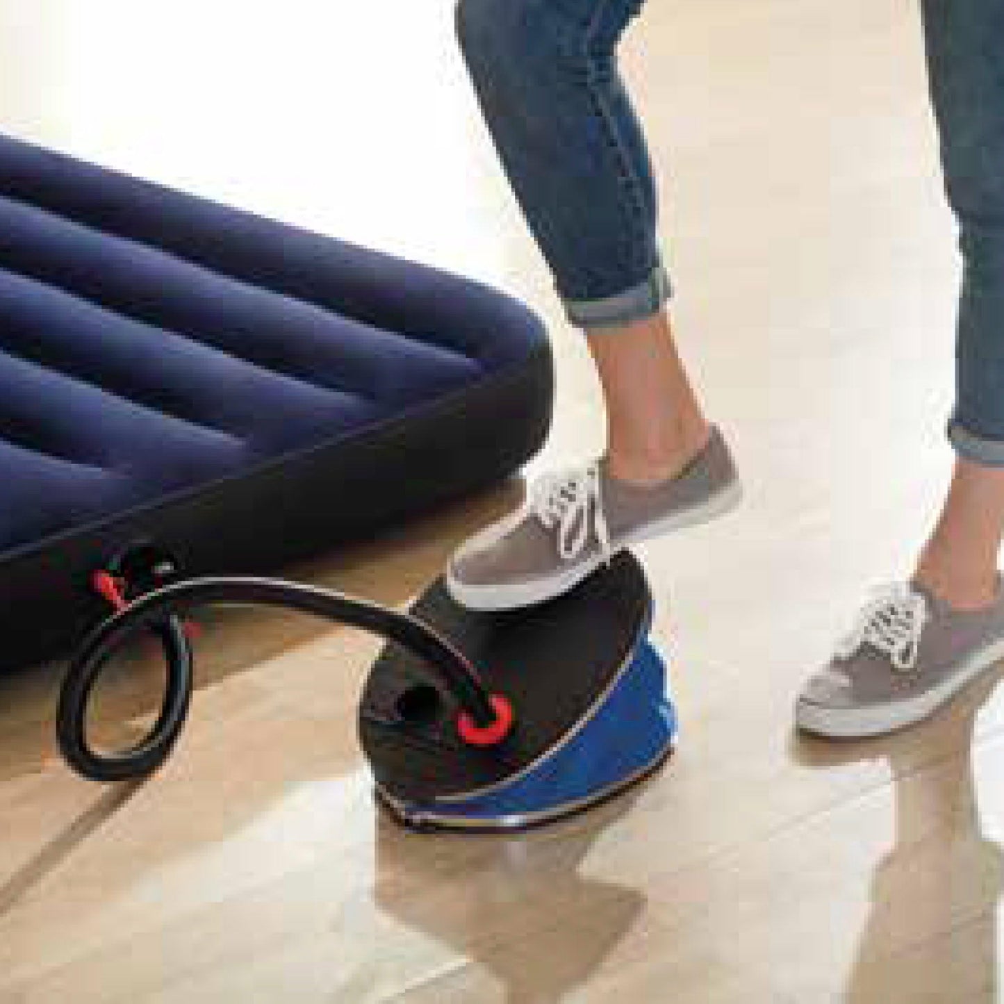 Intex 68610 - Bomba de pie con 3 boquillas 30 cm