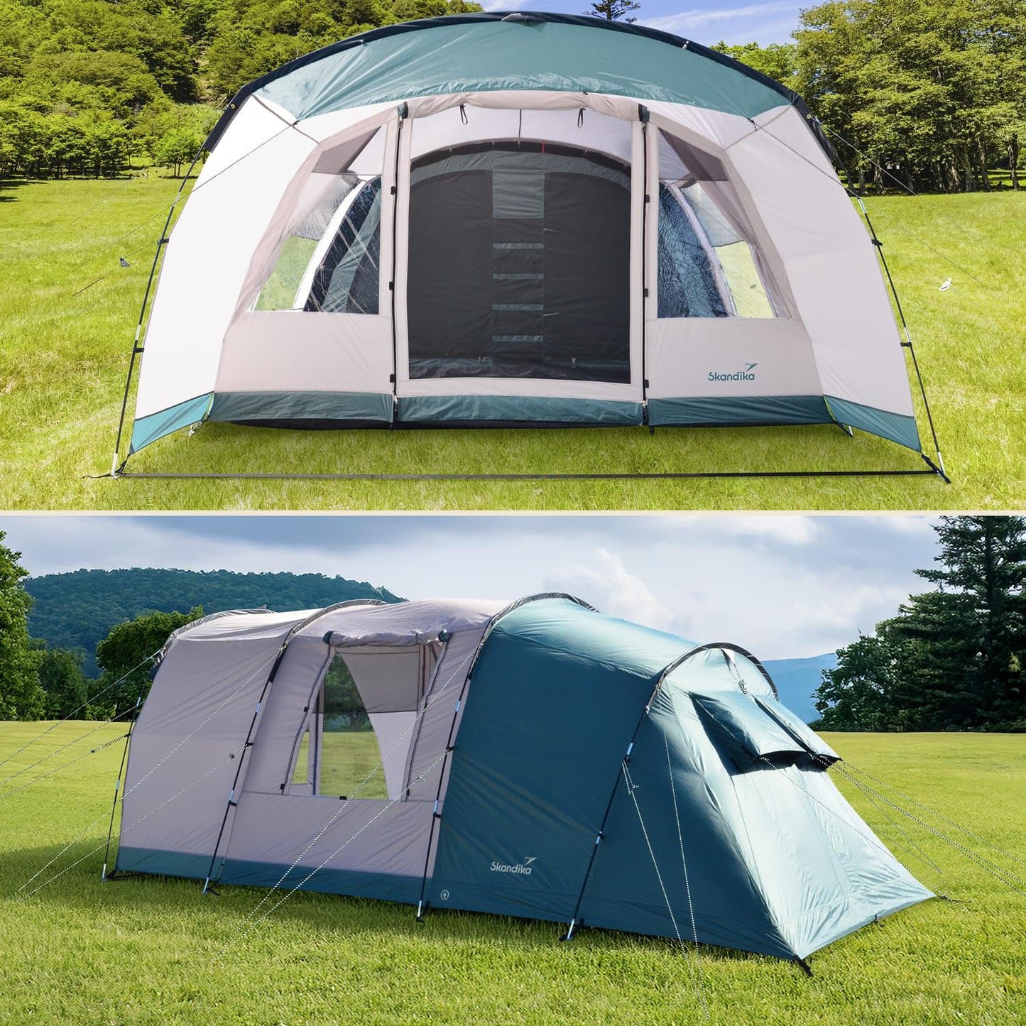 Skandika Tienda de campaña túnel Hafslo 5 Sleeper Protect | para 5 Personas, tecnología Sleeper, toldo Canopy, Columna de Agua 5000 mm