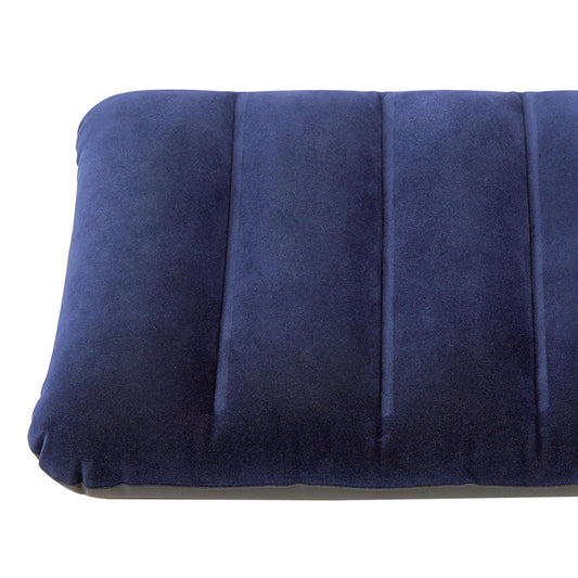 Intex 68672 - Almohada Hinchable flocada, 43 x 28 x 9 cm, Color Azul