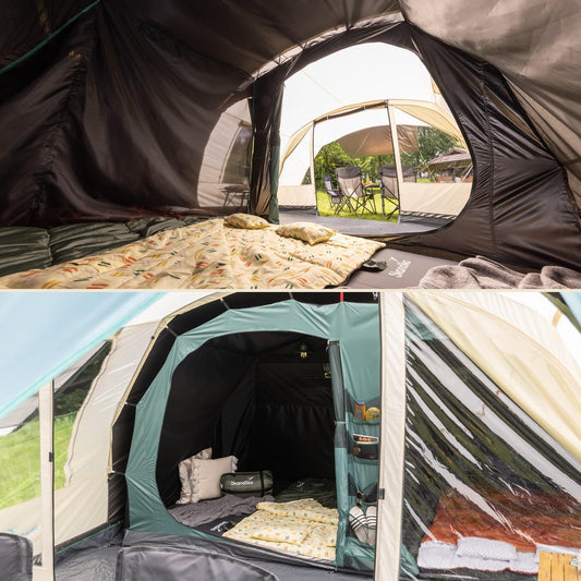 Skandika Tienda de campaña túnel Hafslo 5 Sleeper Protect | para 5 Personas, tecnología Sleeper, toldo Canopy, Columna de Agua 5000 mm